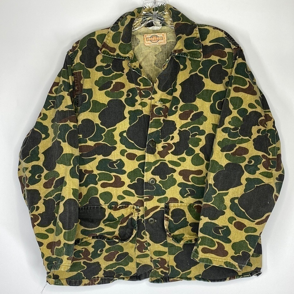 Vintage SaftBak Duck Camouflage Hunting Jacket 70's L-XL
